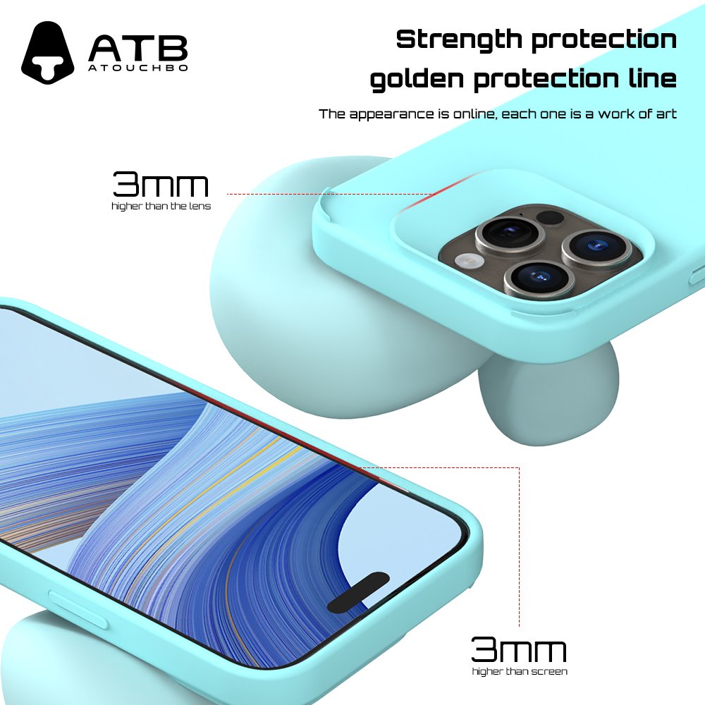 Shockproof Custom LOGO Liquid Silicone Phone Case For iphone 15 14 13 12 Plus Pro Max With Retail Package