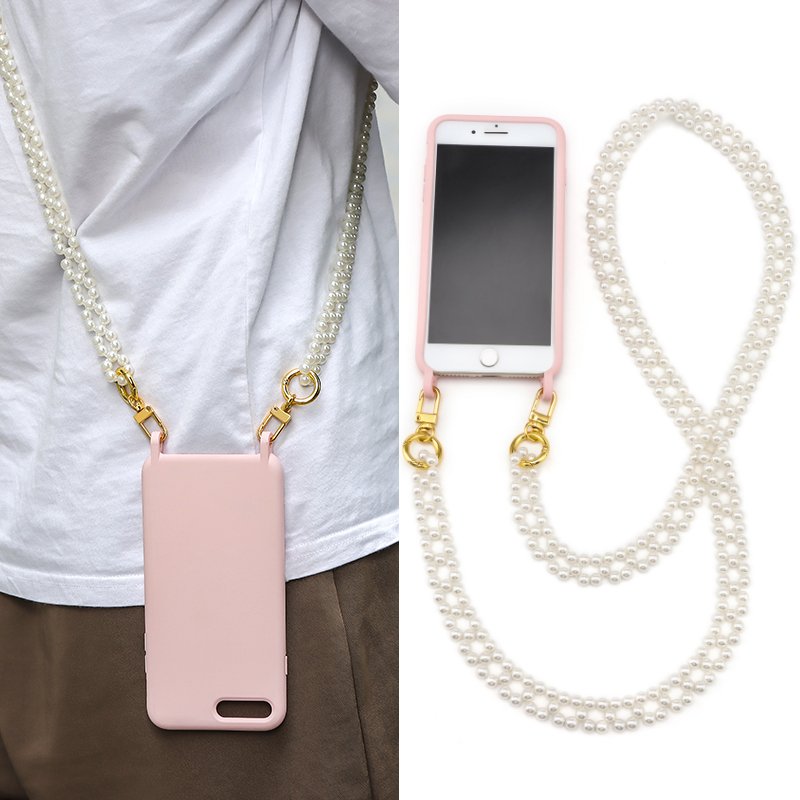 2023 mobile phone chain silicone case for phone Neck Strap