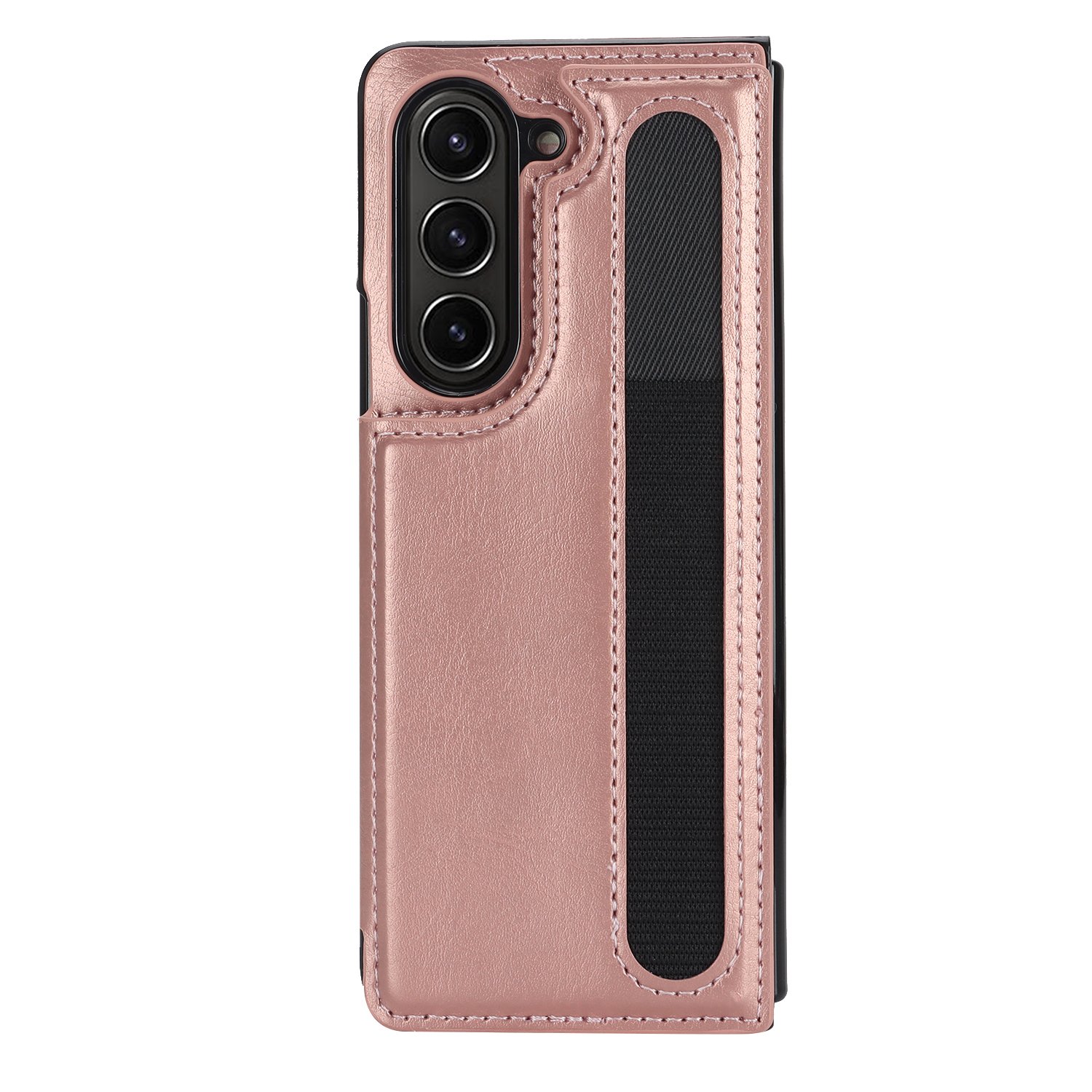Full Coverage Foldable Screen PU Leather Shockproof Protective Case For Samsung Galaxy Z Fold 3 Mobile Phone Case with Pen Slot