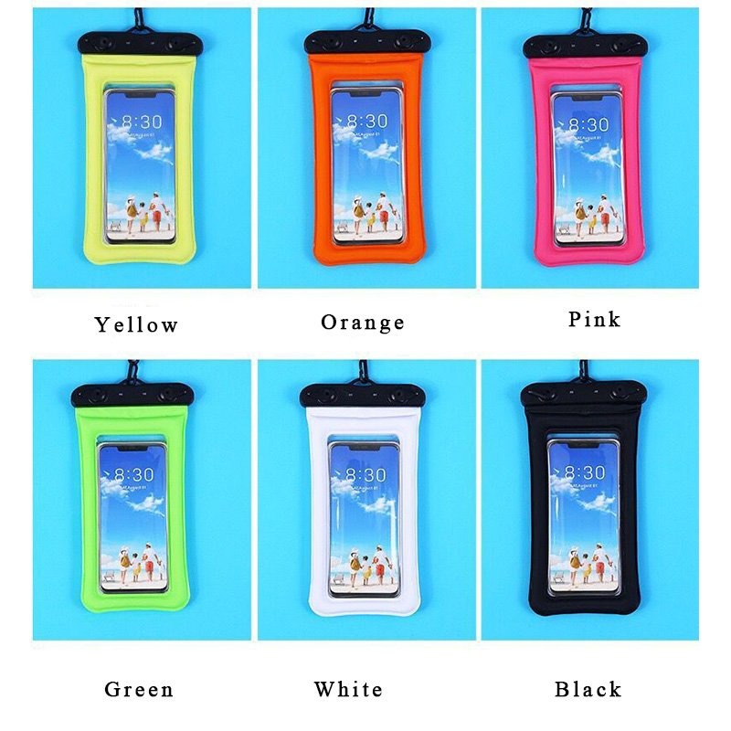 Customized Logo IPX8 Swim PVC Waterproof Cell Mobile Phone Bag Pouch Universal floating diving Waterproof Phone case