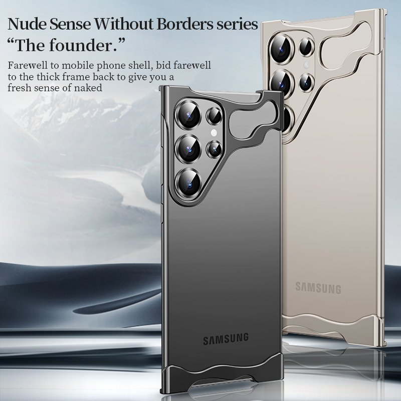Anti-fall Corner Case Mobile Phone Protector with Camera Cover Transparent Border Corner TPU for Samsung Galaxy S24 Luxury