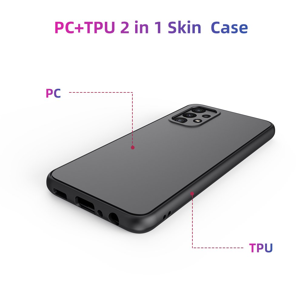 Phone Case manufacturer Custom Logo PC Soft TPU Color 2 in 1 Mobile Phone Case for Samsung Galaxy A23 5G Phone Cover