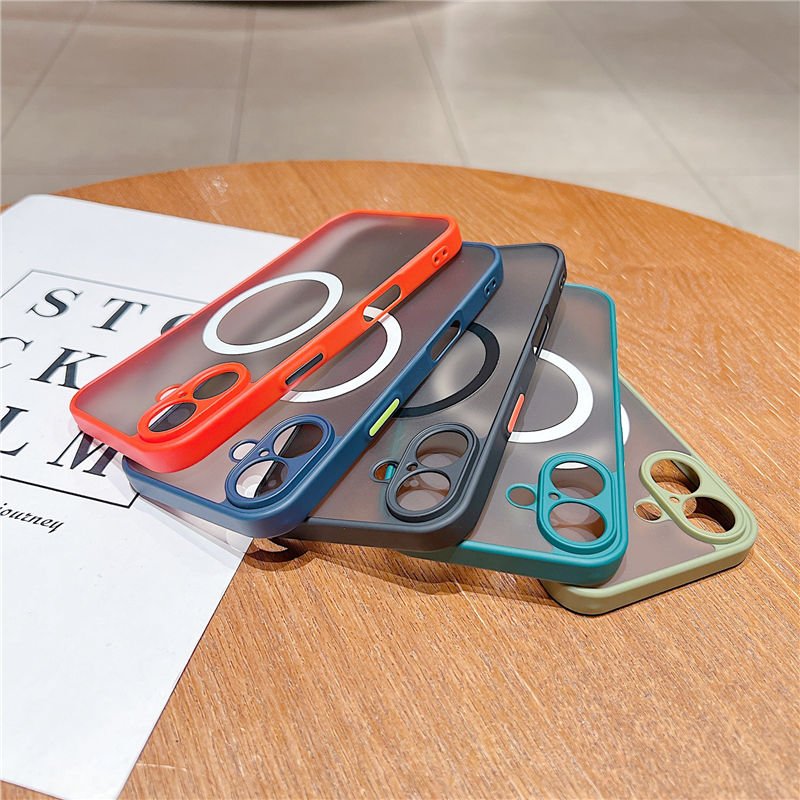 Hot Luxury Shockproof Matte Magnetic Case PC Mobile Phone Case For iPhone 16 15 14 13 12 11 Pro Max XR XS Case