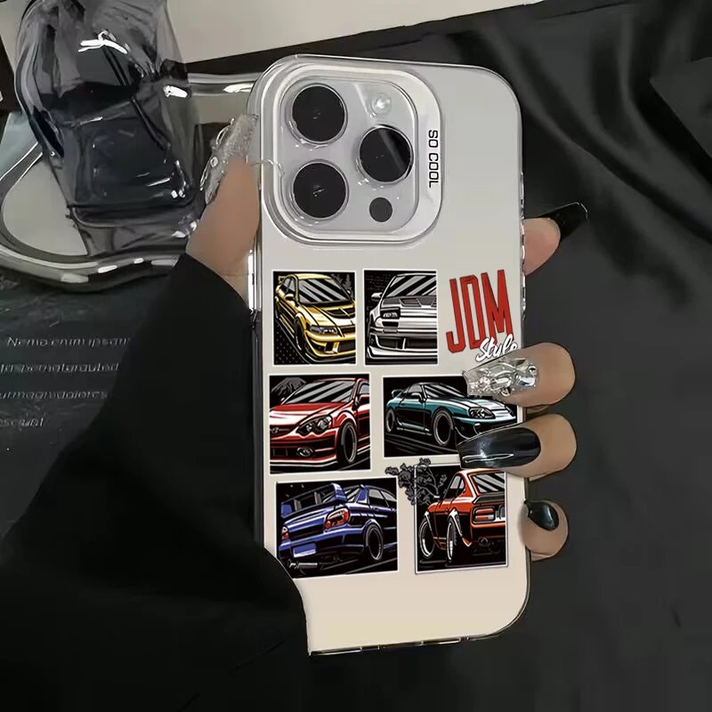 JDM Sports Cars Male Men Case For Samsung Galaxy S24 S23 S22 S21 Ultra Plus S20 FE A15 A35 A55 A23 A52 Shockproof Back Cover