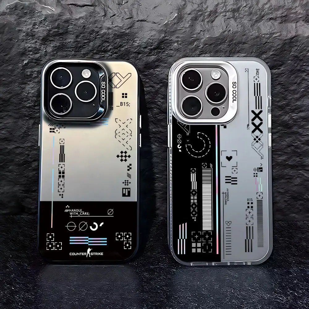 Hot Fashion Game CS Clear GO Phone Case For IPhone 15 14 13 12 11 Pro Max X XR XSMAX 8 7 Plus Matte Shockproof Back Cover