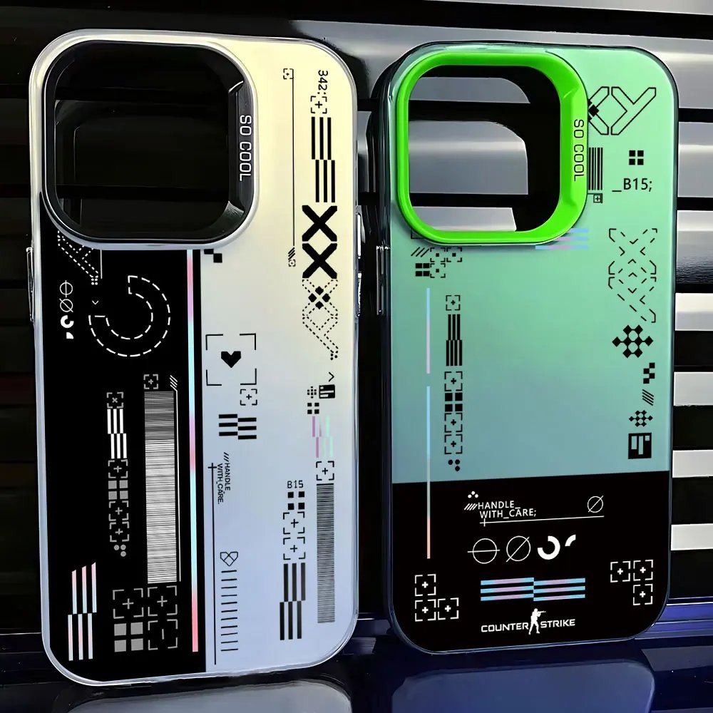 Hot Fashion Game CS Clear GO Phone Case For IPhone 15 14 13 12 11 Pro Max X XR XSMAX 8 7 Plus Matte Shockproof Back Cover