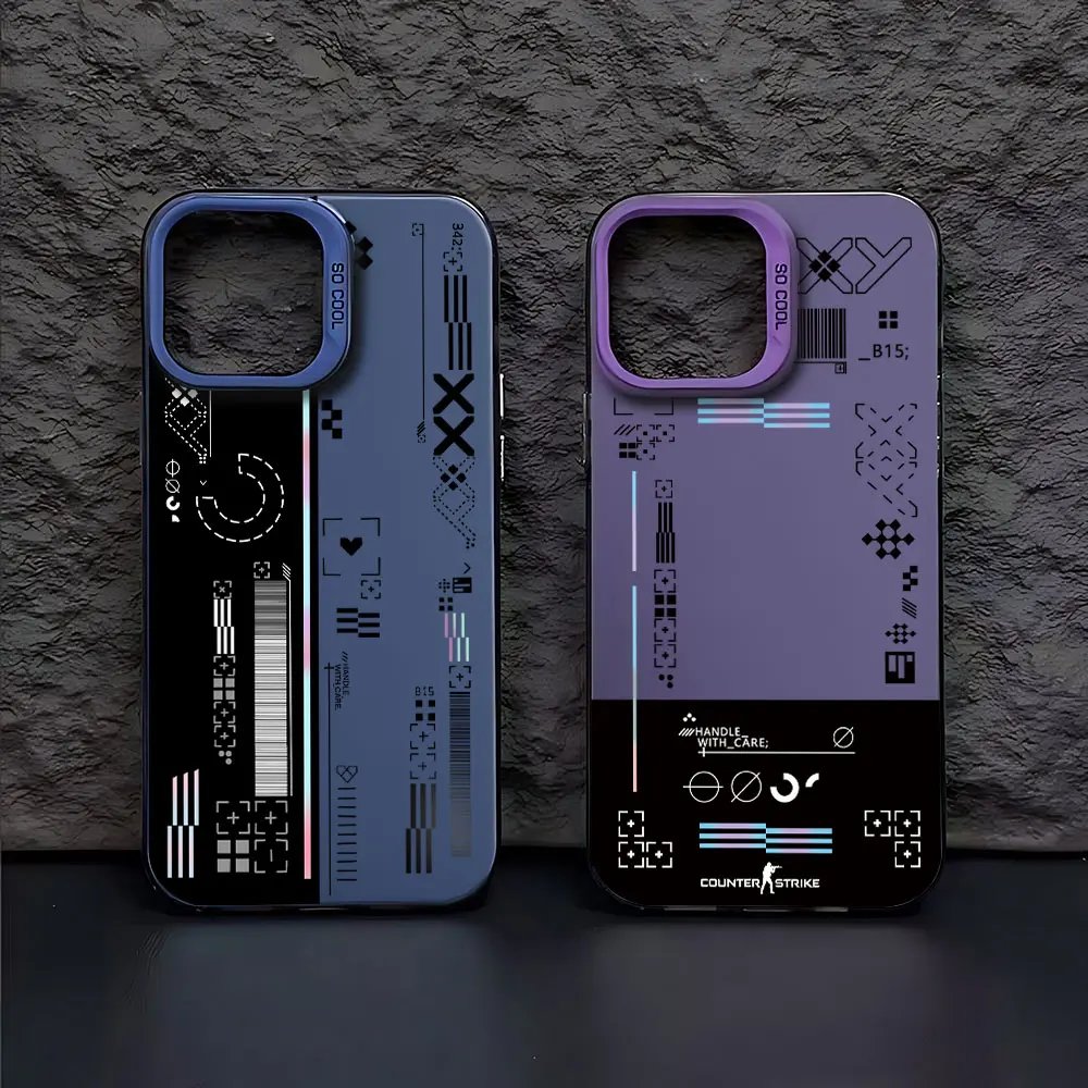 Hot Fashion Game CS Clear GO Phone Case For IPhone 15 14 13 12 11 Pro Max X XR XSMAX 8 7 Plus Matte Shockproof Back Cover