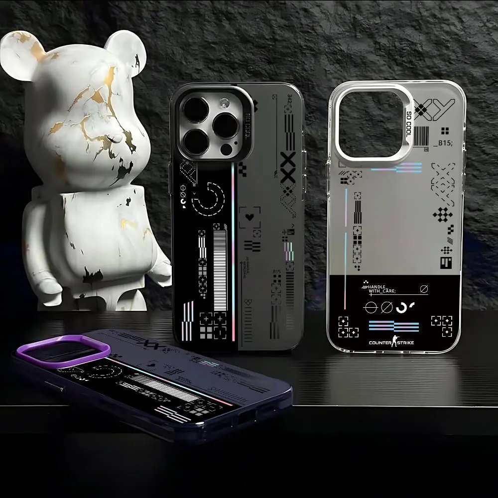 Hot Fashion Game CS Clear GO Phone Case For IPhone 15 14 13 12 11 Pro Max X XR XSMAX 8 7 Plus Matte Shockproof Back Cover