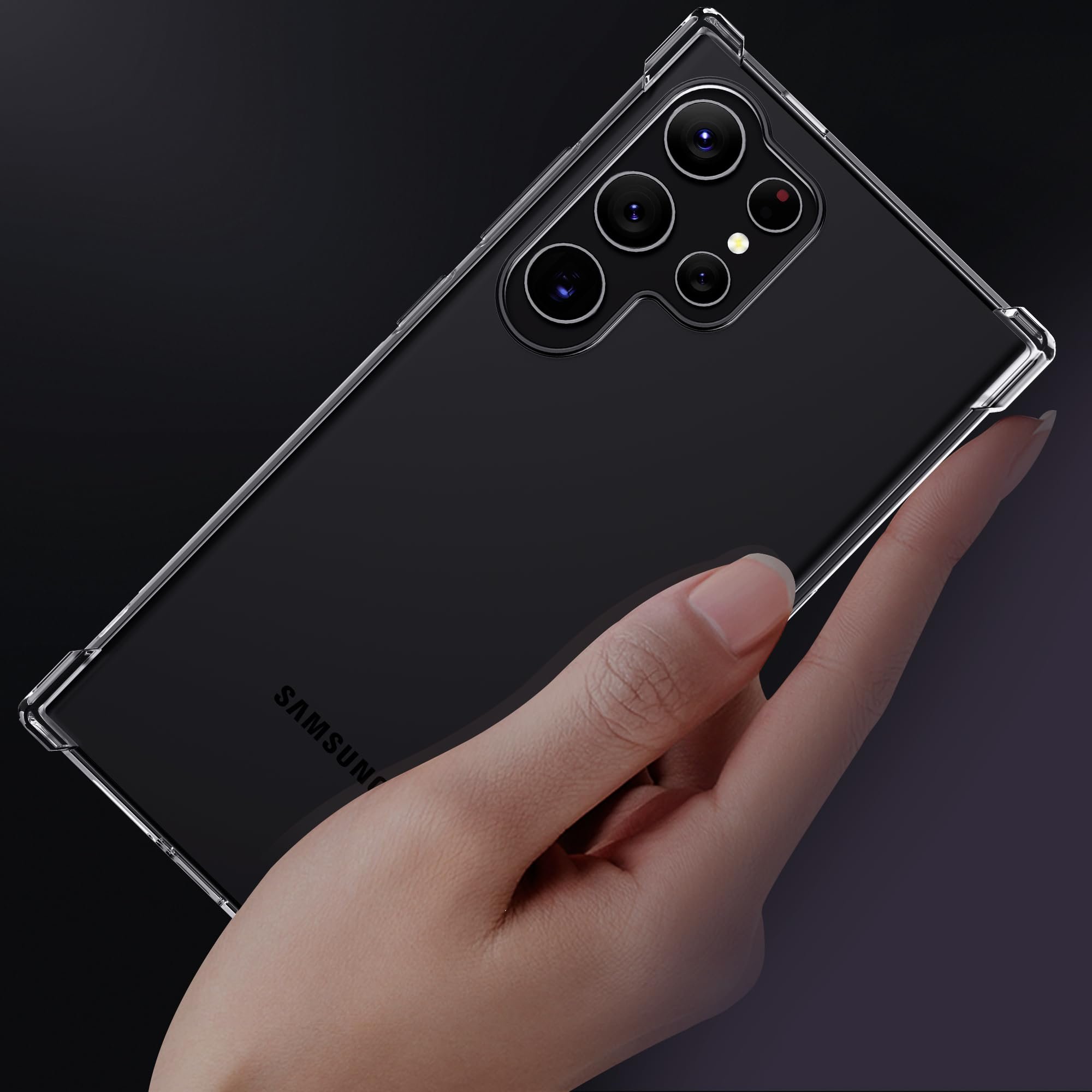 1.5mm Shockproof Clear TPU Mobile Phone Case for Samsung S24 Ultra