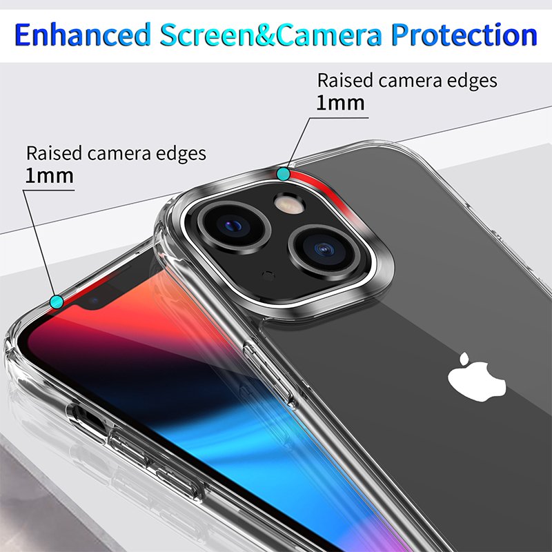 Anti-knock Support Wireless Charging Crystal Clear Shockproof Waterproof Mobile Phone Cases Cover For iPhone 12 13 mini Pro Max