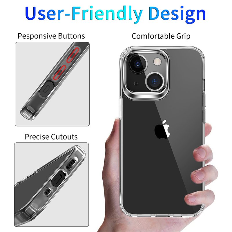 Anti-knock Support Wireless Charging Crystal Clear Shockproof Waterproof Mobile Phone Cases Cover For iPhone 12 13 mini Pro Max