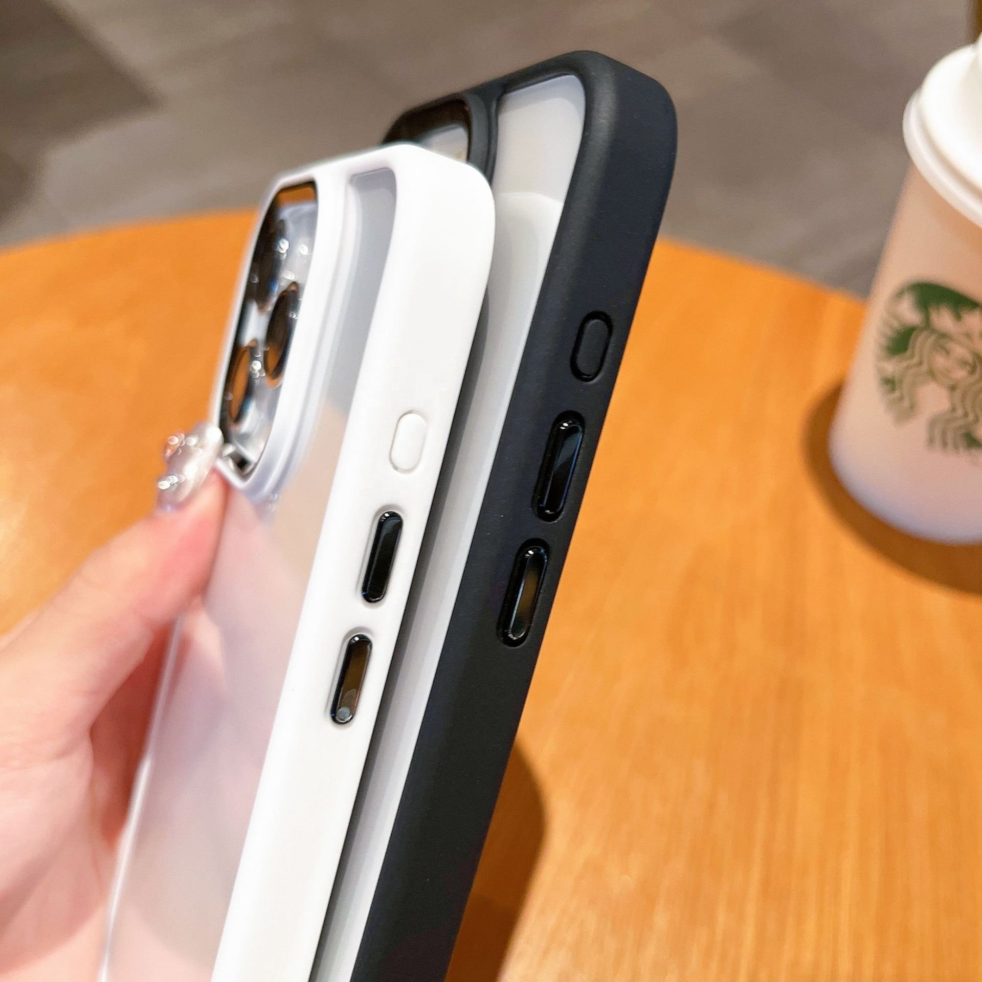 iphone 16 Phone Case Titanium Metal Primary Color for iPhone 15 Transparent case Anti Drop 13 ProMax Eagle Eye Back Phone Cover
