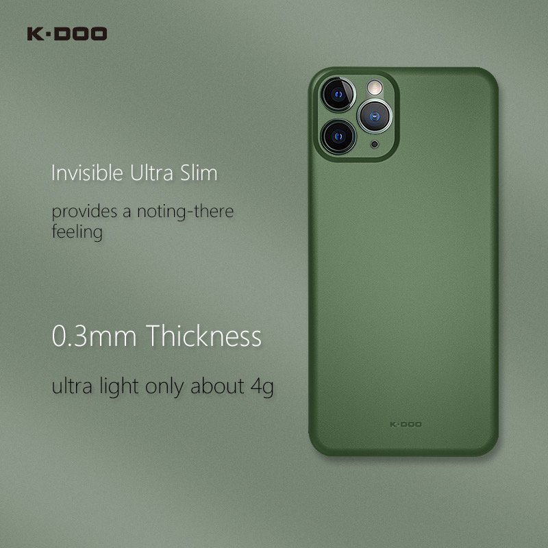 K-Doo Air Skin case ultra slim & lightweight super thin mobile phone protective cases 0.3mm for iphone11/11pro/11promax