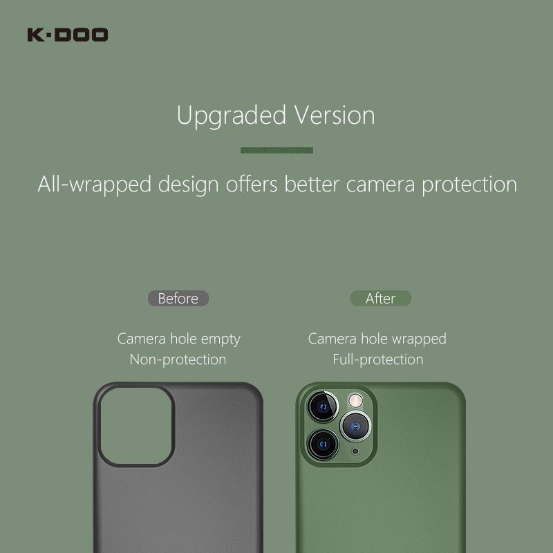 K-Doo Air Skin case ultra slim & lightweight super thin mobile phone protective cases 0.3mm for iphone11/11pro/11promax