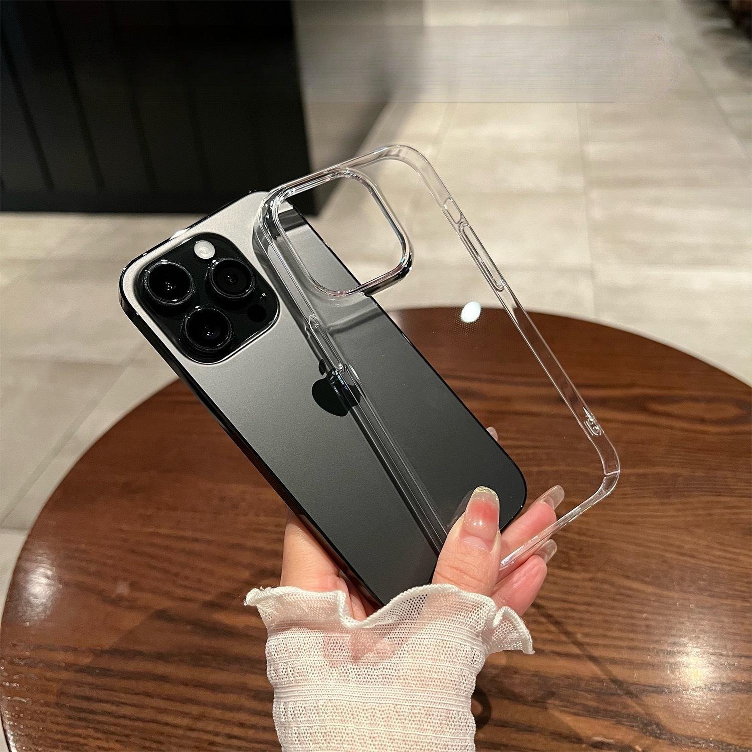 Wholesale Clear Case For Iphone 16 15 14 13 12 11 Pro Max Drop-resistant PC Transparent Airbag Custom Mobile Phone Case