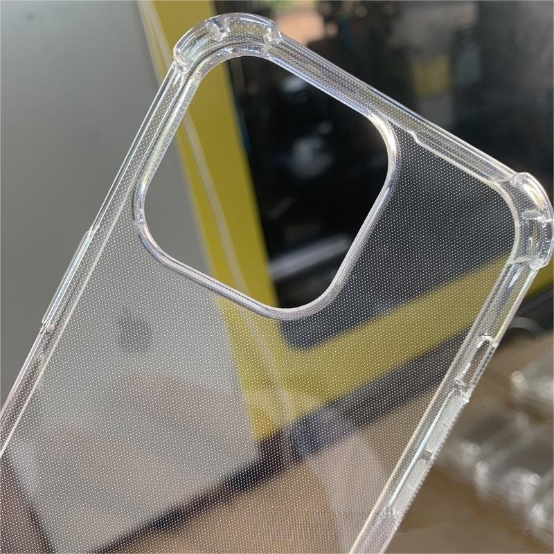 Wholesale Clear Case For Iphone 16 15 14 13 12 11 Pro Max Drop-resistant PC Transparent Airbag Custom Mobile Phone Case