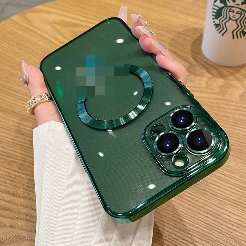 Luxury Plating Clear Soft Tpu Phone Case For iPhone 15 Ultra 15 Pro Max Lens Protector Wireless Charging Cover For iPhone 15