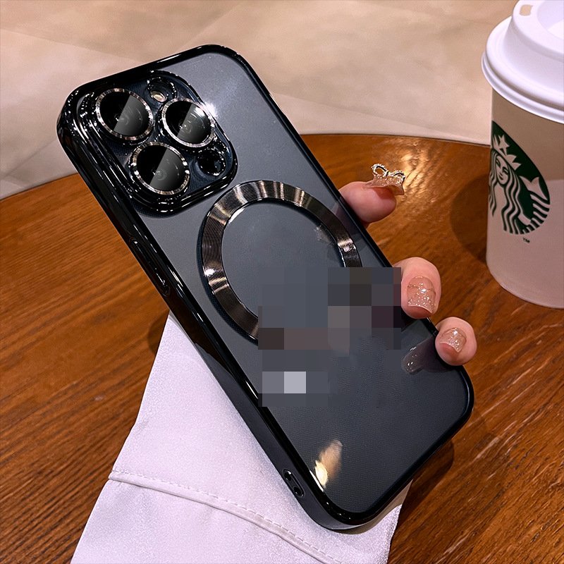Luxury Plating Clear Soft Tpu Phone Case For iPhone 15 Ultra 15 Pro Max Lens Protector Wireless Charging Cover For iPhone 15