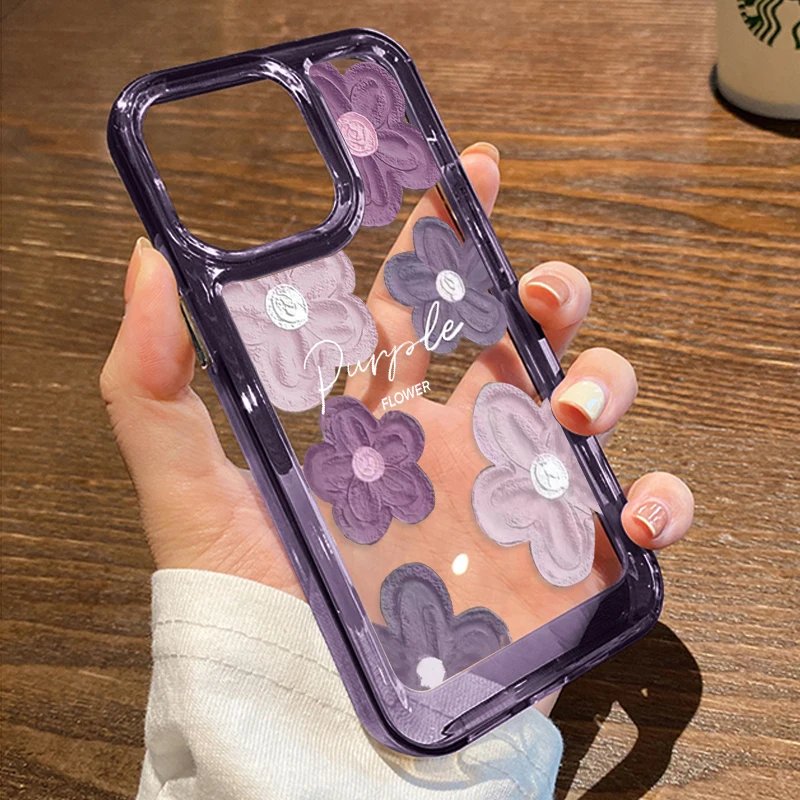 Oil Painting Flower Phone Case For iPhone 14 Pro Max Case iPhone 13 11 12 15 Pro Max 7 8 Plus XR XS Max X SE Shockproof Cover