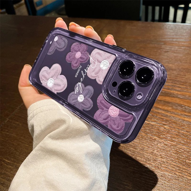 Oil Painting Flower Phone Case For iPhone 14 Pro Max Case iPhone 13 11 12 15 Pro Max 7 8 Plus XR XS Max X SE Shockproof Cover