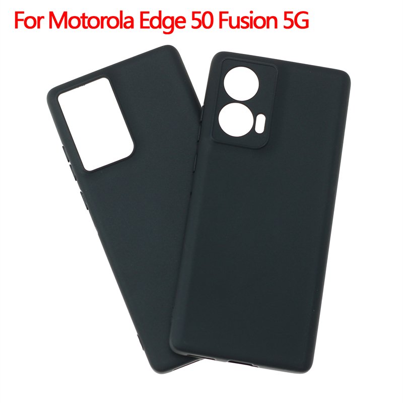 Manufacturer Wholesale Matte TPU Cases Soft Frosted Back Cover Silicone Mobile Phone Case For Motorola Edge 50 Fusion 5G Black