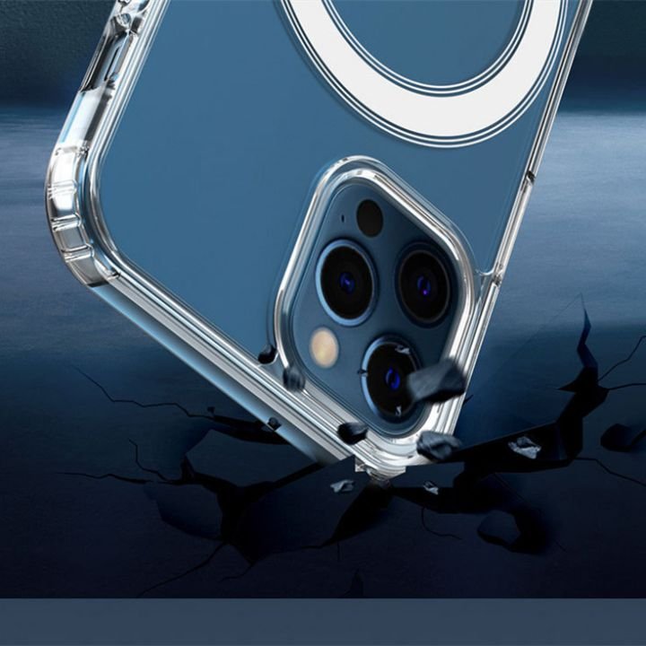 Wholesale TPU Acrylic Magnetic Transparent Phone Case Clear Back Cover For iPhone 16 15 14 pro max 13 12 mini 11 XS XR 7 8