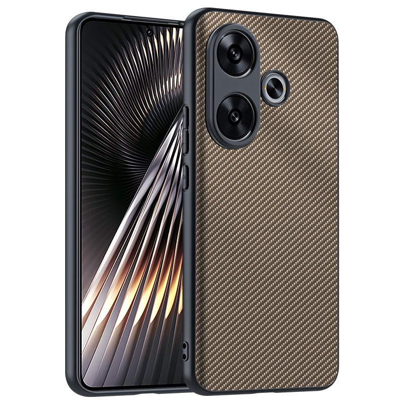 Carbon Fiber Anti-fall Protective Mobile Phone Case Shockproof Phone Back Cover For Xiaomi POCO F6