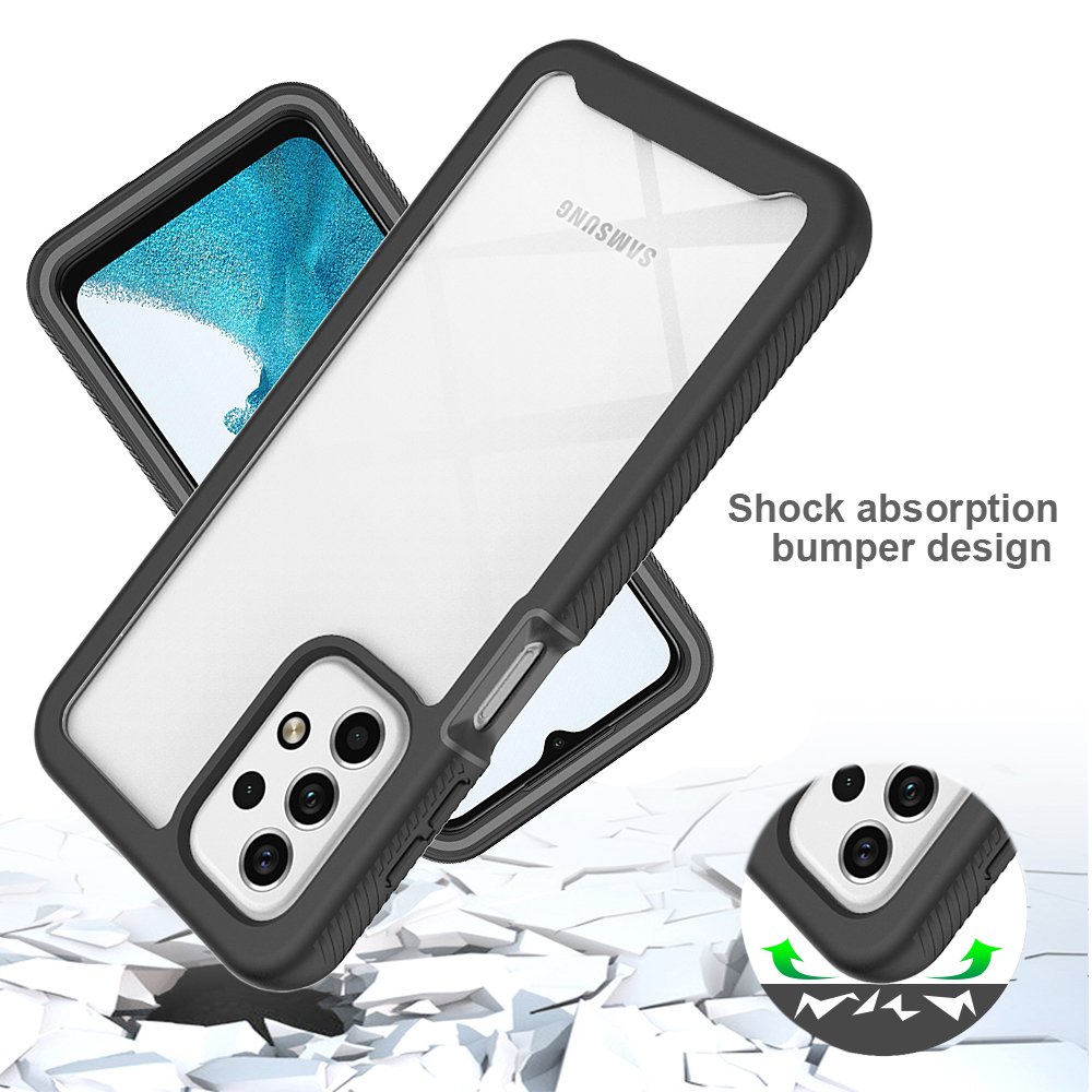 TPU Clear Acrylic Cover Cover PC Wholesale 3 in 1 for Samsung A04 A23 4G A13 A53 A73 5G A03S A03core 360 Full Cover Phone Case
