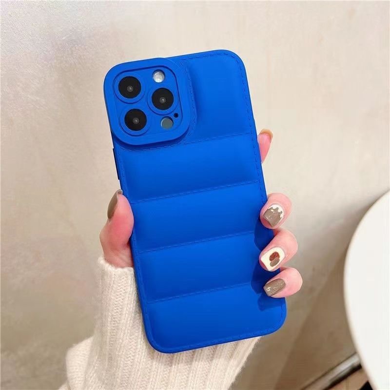 New Design Down Jacket Style Shockproof Full Cover Mobile Phone Case Bag Phone Cover For Iphone 11 12 13 14 15 Pro Max