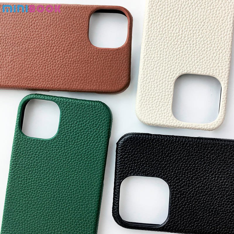 Design Custom Pebble Grain Genuine Leather Real Cell Leather Phone Case For Luxury Funda IPhone 14 Pro Max XR 11 12 13 Cover
