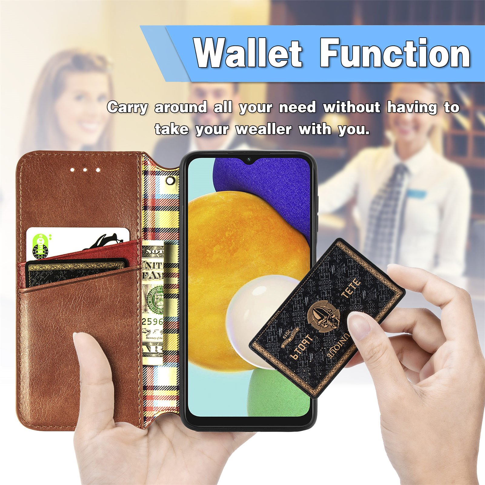High Quality Business Leather Case Wallet Card Slot Mobile Phone bags & cases For Iphone16 15 14 13 12 pro max 