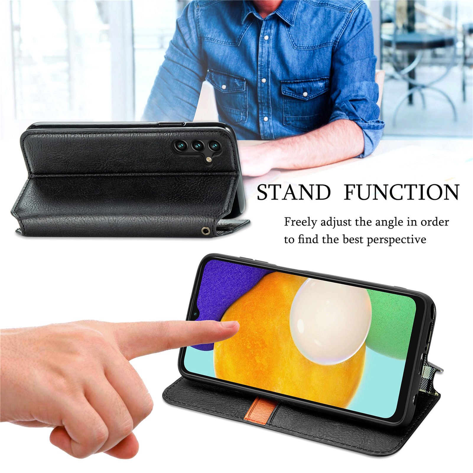 High Quality Business Leather Case Wallet Card Slot Mobile Phone bags & cases For Iphone16 15 14 13 12 pro max 
