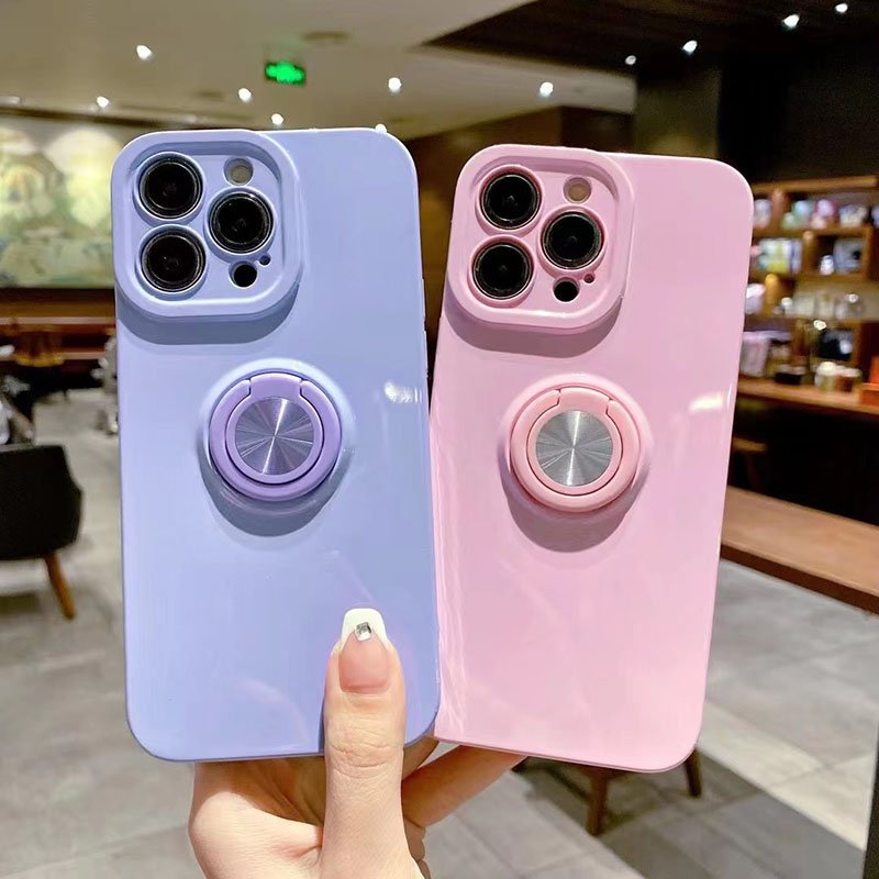 Wholesale Luxury Aesthetic Unique Ring Holder Mobile Phone Cases Business Street Styles Model Number Magnets Boxed Packaging
