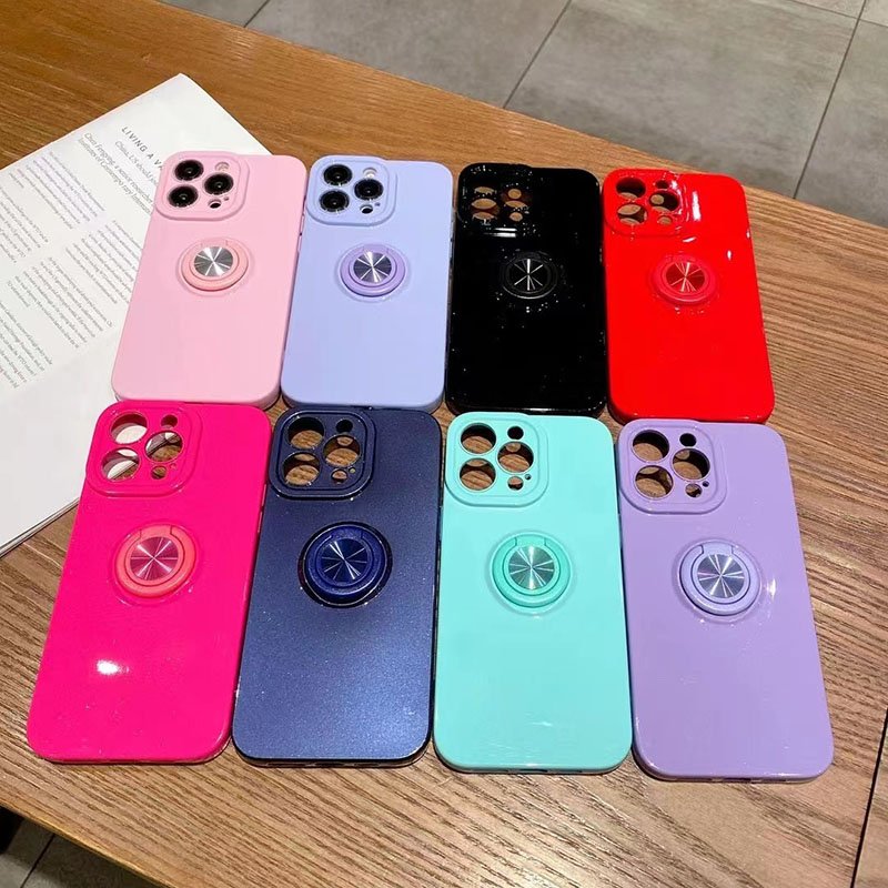 Wholesale Luxury Aesthetic Unique Ring Holder Mobile Phone Cases Business Street Styles Model Number Magnets Boxed Packaging