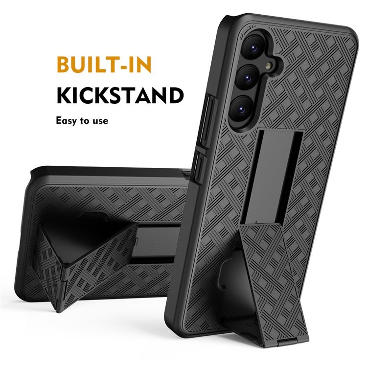 Factory custom PC Holster Belt Clip Combo Kickstand mobile phone case for Samsung Galaxy A54 Business Luxury cover