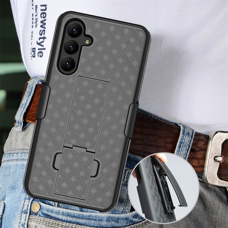 Factory custom PC Holster Belt Clip Combo Kickstand mobile phone case for Samsung Galaxy A54 Business Luxury cover