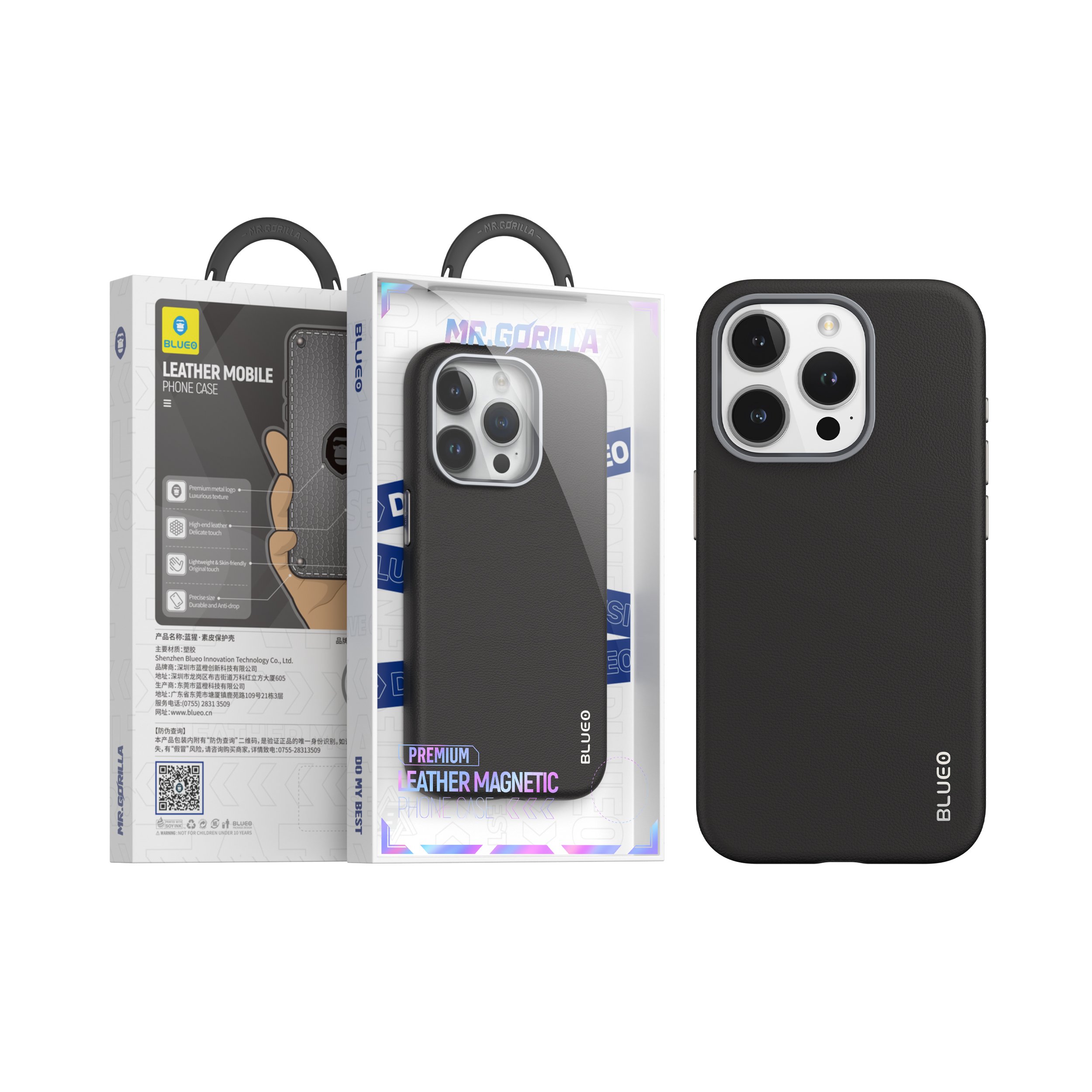 BLUEO For Iphone 15 14 13 Pro Max Case Luxury Leather Phone Case For Iphone 11 12 Pro Max X Xr 14 Plus Camera Protection Case