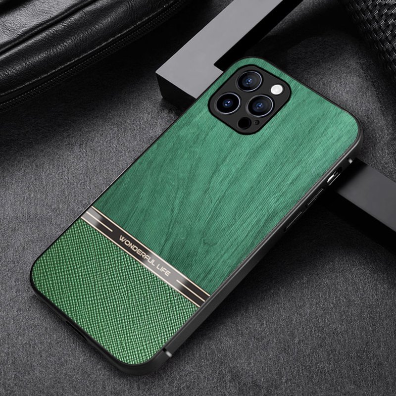 AilesTecca Fashion Unique Camera Lens Protection Leather Mobile Phone Case For iPhone 15 Pro Max Cell Phone Case For iPhone 14
