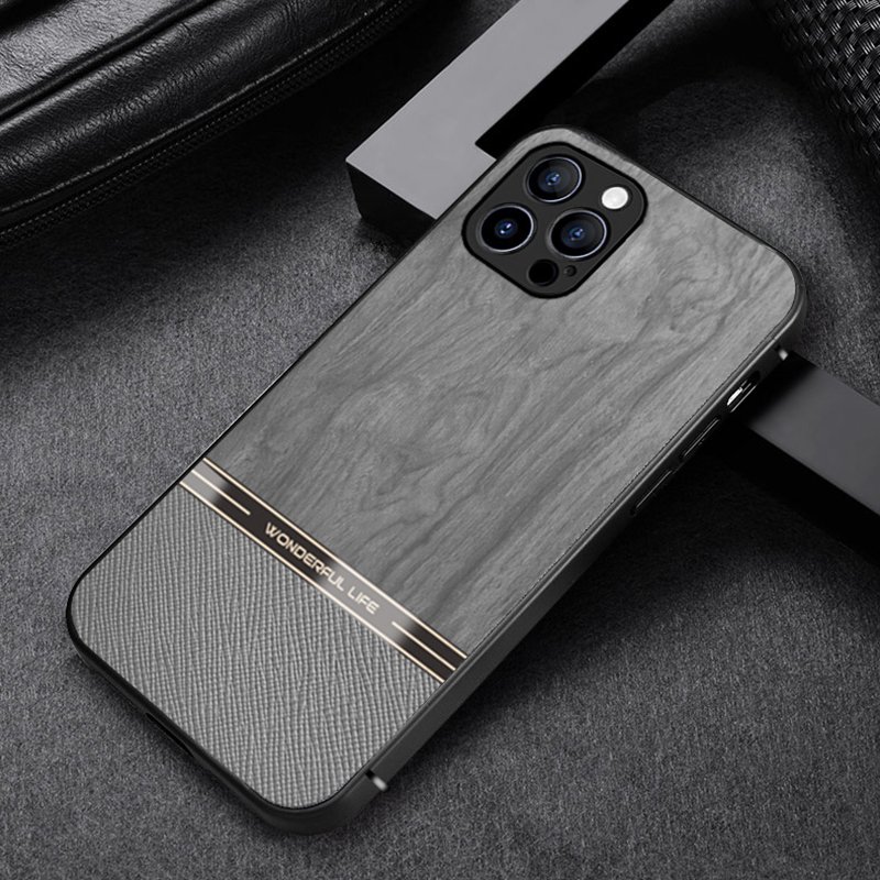 AilesTecca Fashion Unique Camera Lens Protection Leather Mobile Phone Case For iPhone 15 Pro Max Cell Phone Case For iPhone 14