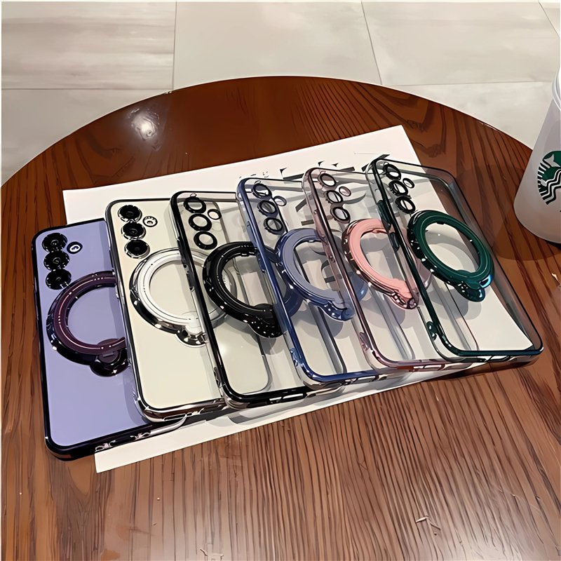 For Magnetic Charge Clear Shockproof Capa Phone Case For Sam sung S24 A54 A24 A14 S22 S23 Ultra Plus S20FE A52 A23 A13