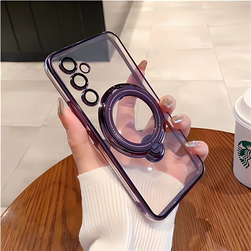 For Magnetic Charge Clear Shockproof Capa Phone Case For Sam sung S24 A54 A24 A14 S22 S23 Ultra Plus S20FE A52 A23 A13