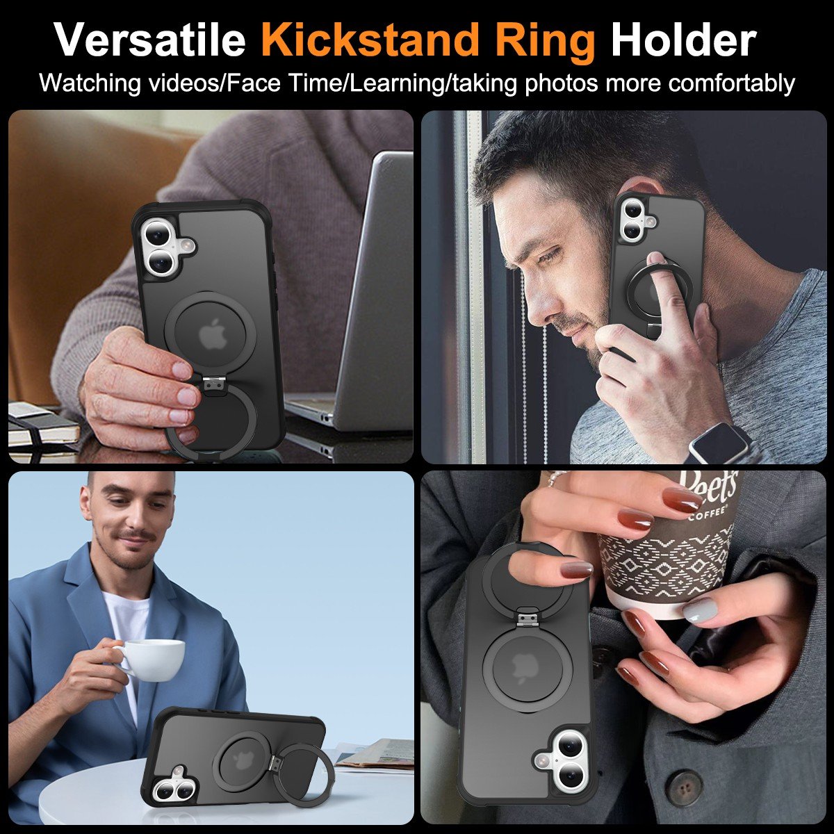 Wholesale Mobile Phone Case With Magnetic Invisible Stand for Phone 16 & iPhone 16 Plus