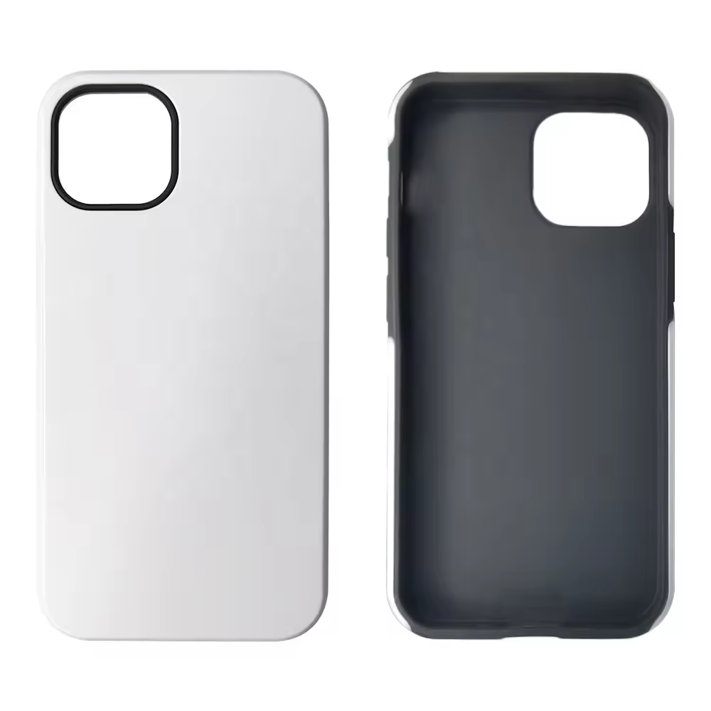 High Quality 2 in 1 Film TPU PC Tough 3D Sublimation Mobile Phone Case Blank For Samsung For iPhone 14 15 16 pro max