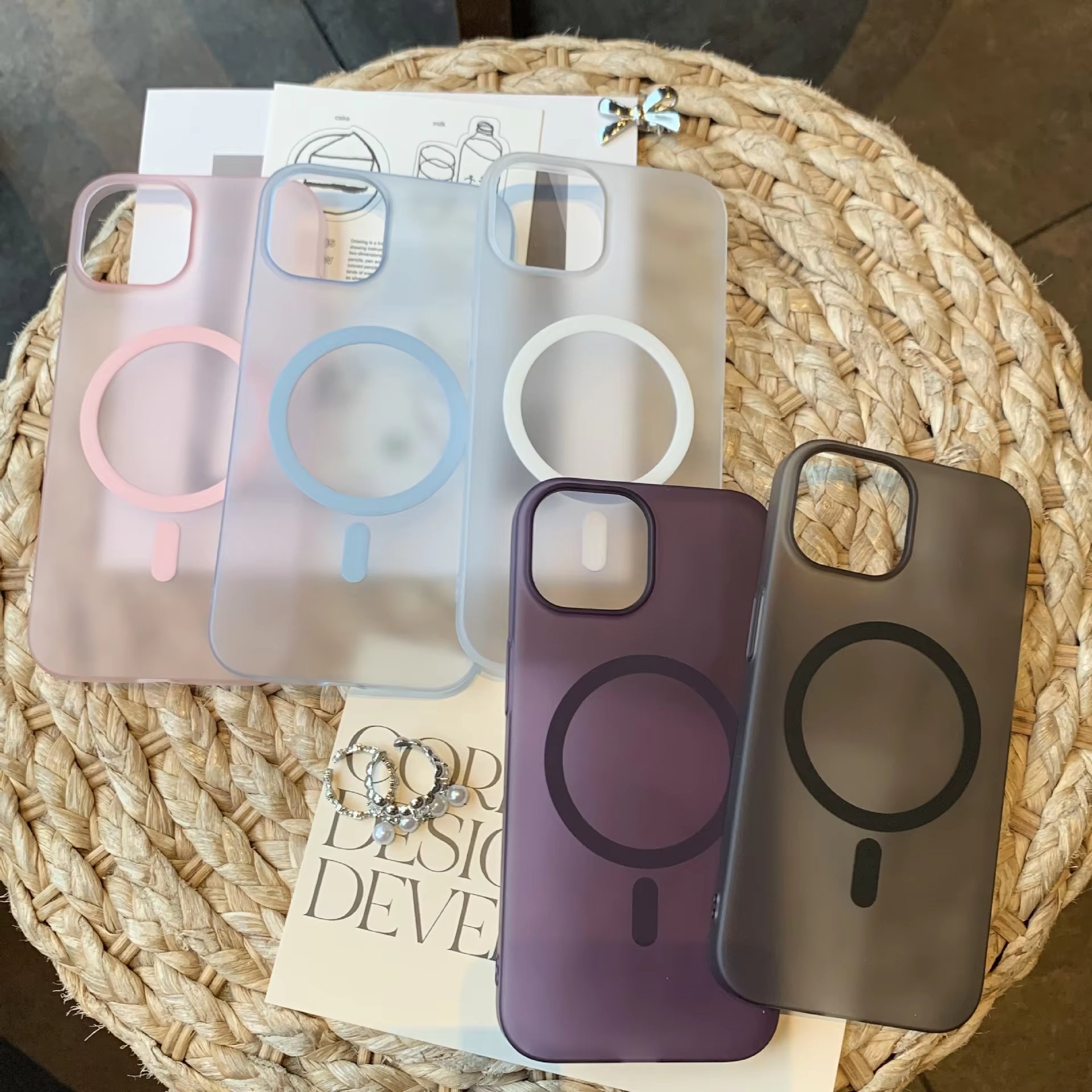 New Transparent new fashion mobile phone case anti-fall Phone cover suitable for iPhone 16 15 14 13 12 Plus/Pro/Pro Max