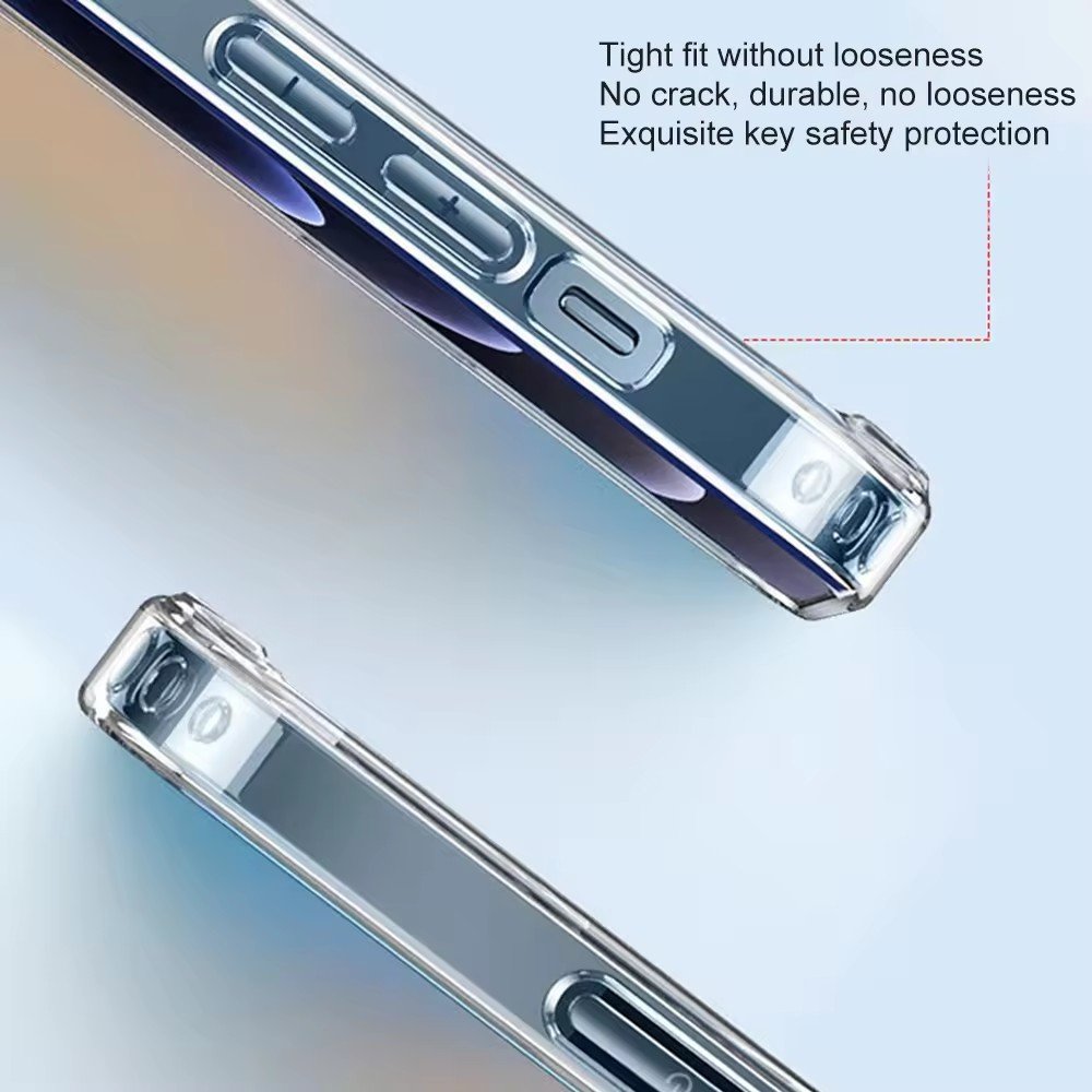OEM Anti-shock Transparent Magnetic Wireless Charging Back Phone Cover for iPhone 16 Pro Max