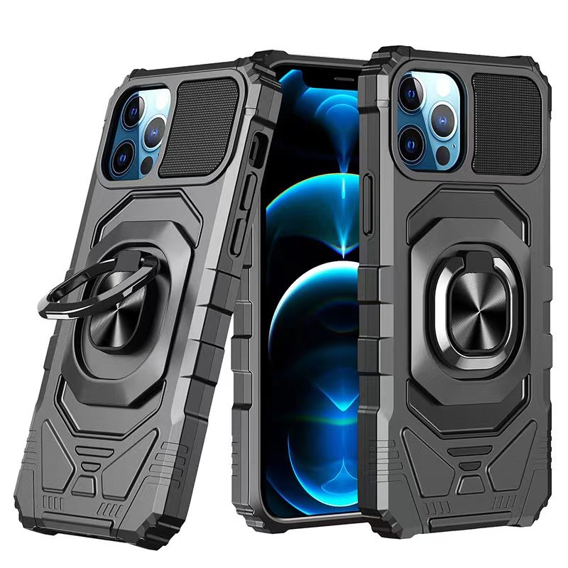 Alliance Armor Series Hot-selling Anti-fall Ring Bracket Mobile Phone Case for IPhone 15 14 13 12 11 Pro Max Plus Cover
