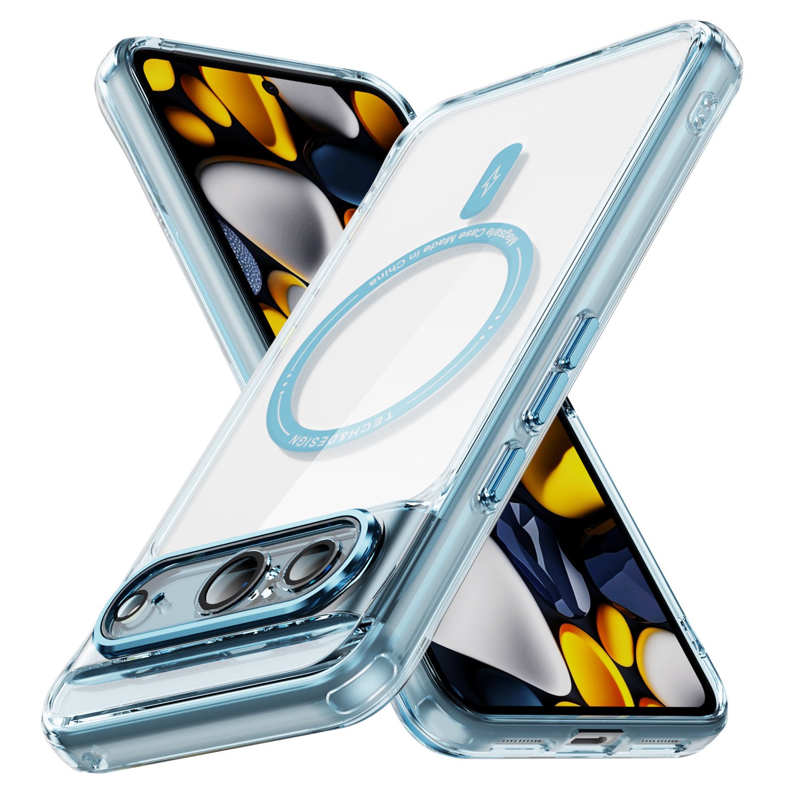 For Google Pixel 8 Pro Case Transparent Shockproof Magnetic Mobile Phone Cases For Google Pixel 8