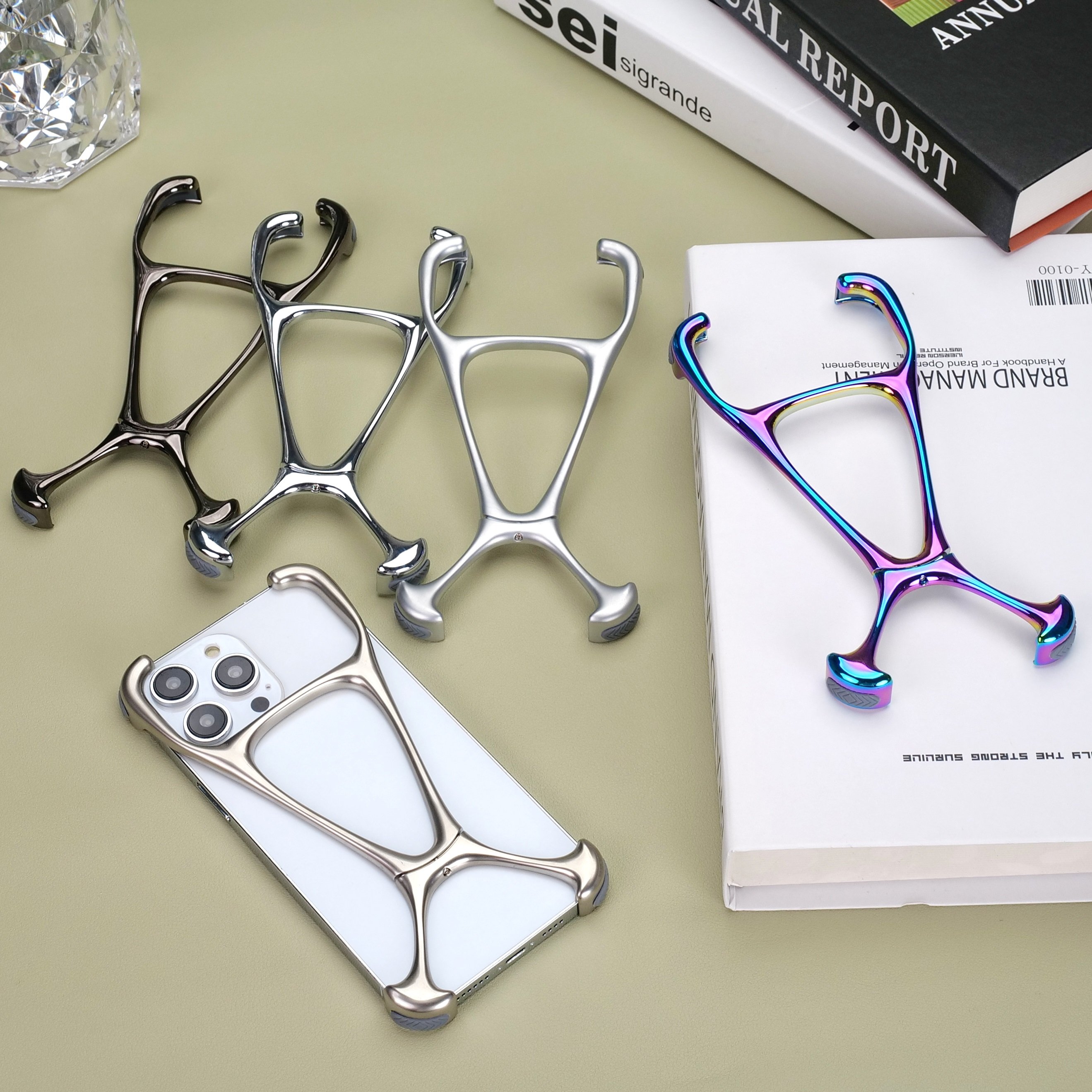 Metal Frameless Multi Color Phone Case Aluminum Alloy Mobile Phone Cover for iPhone 16Pro Max 16 15Pro 15 Pro Max