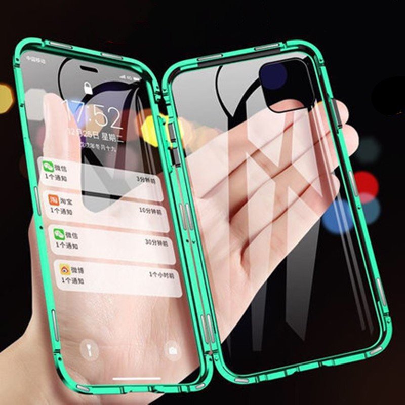 Smartphone Case Strong Glass Magnetic Protective Cell Cover Mobile Phone Bags For Iphone X Pro Max 6 7 8 12 13 Case
