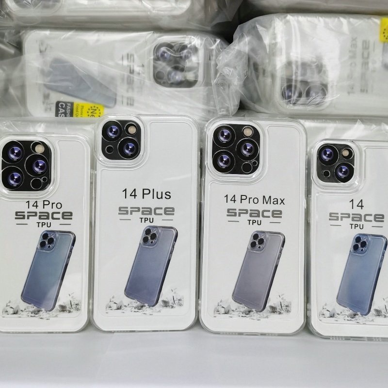 Full Cover Space Transparent Clear Soft TPU Mobile Phone Case For Phone 16 15 14 13 12 11 Pro Max